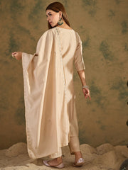 Beige Grace Embroidered Set