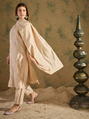 Beige Grace Embroidered Set