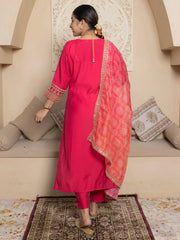 Rani Gulnaar Embroidered Festive Set