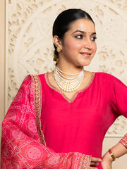 Rani Gulnaar Embroidered Festive Set