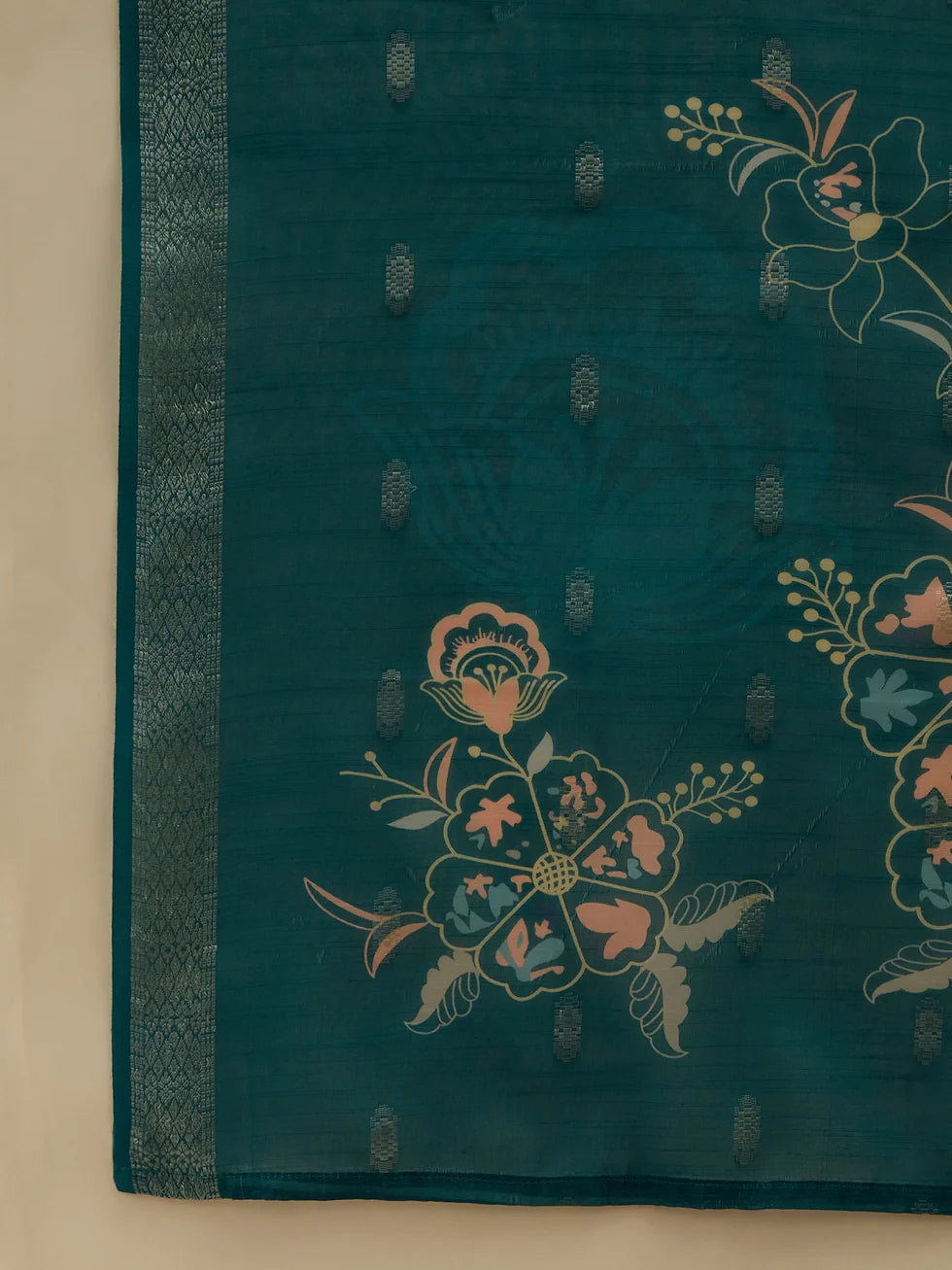 Teal Floral Elegance Set