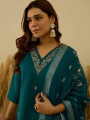 Teal Floral Elegance Set
