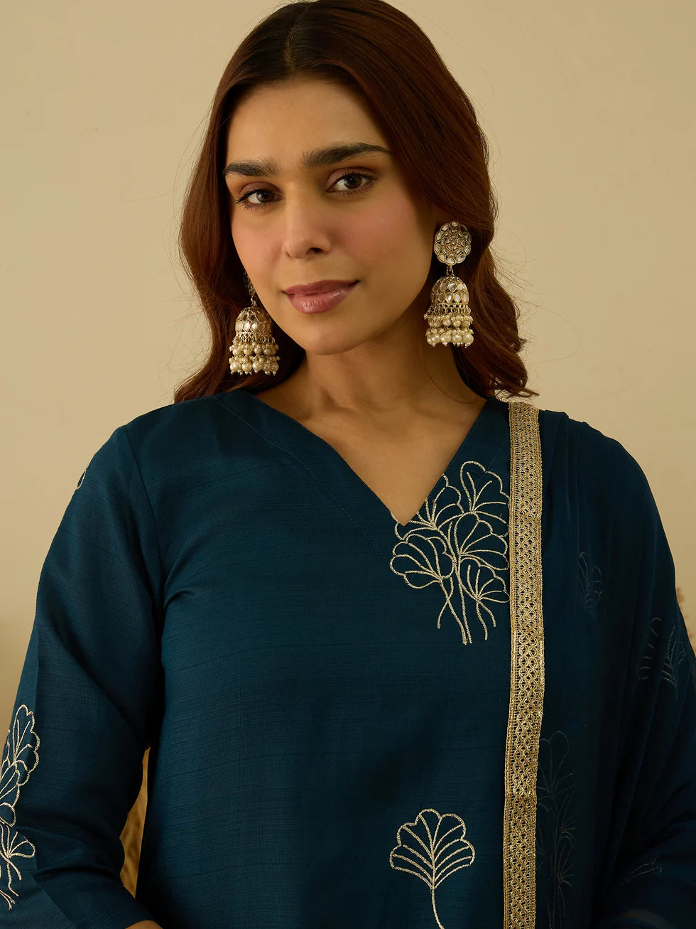 Teal Floral Elegance Set