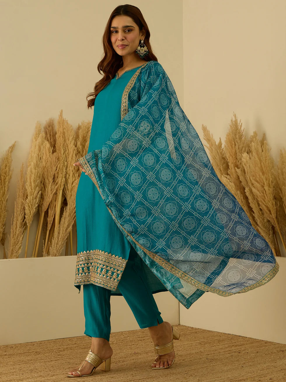 Teal Heritage Festive Set