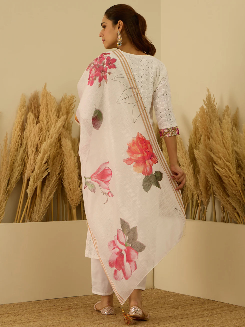 Ivory Floral Elegance Set