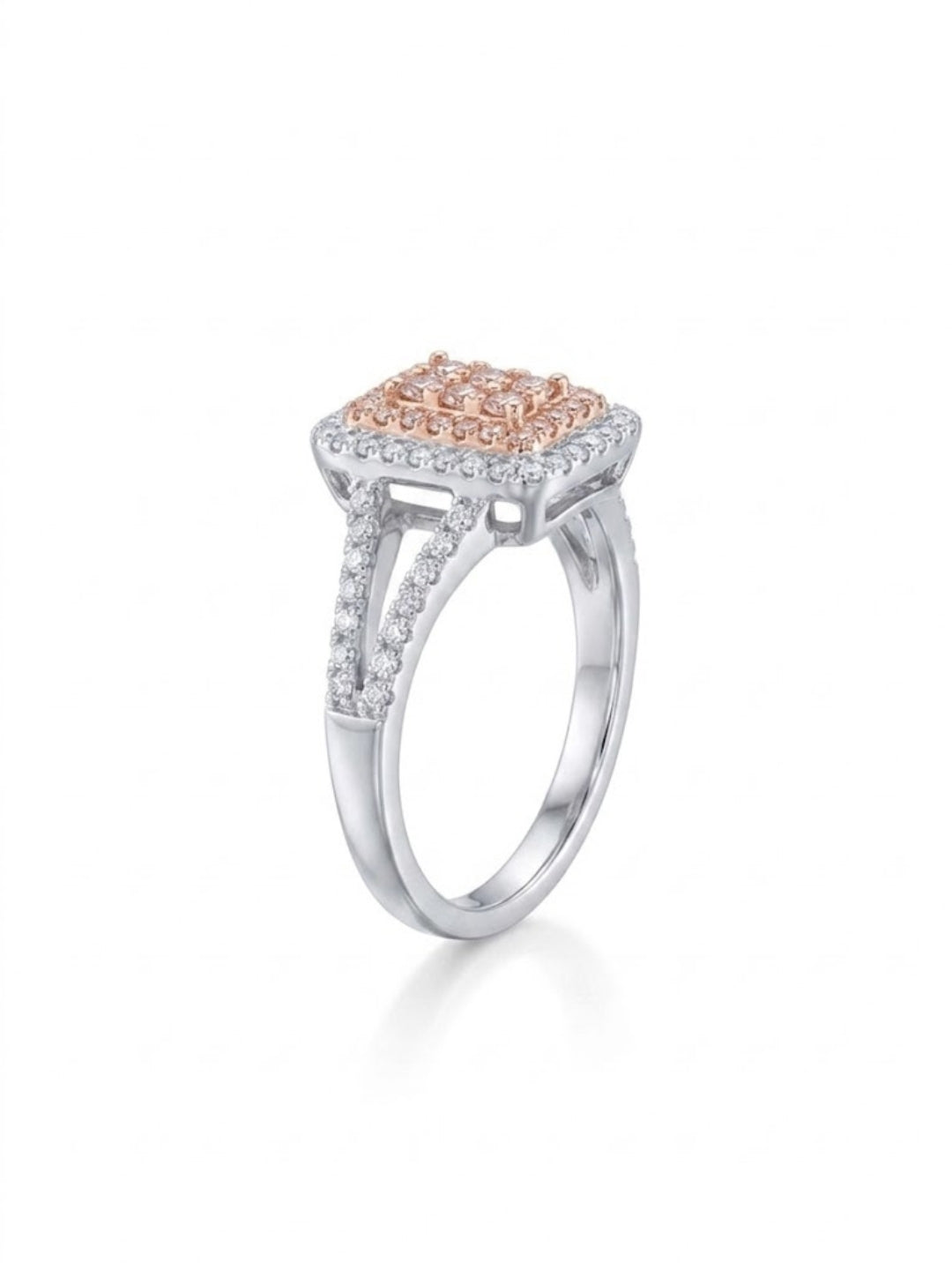 925 Silver Dual Tone Crown Ring for Women