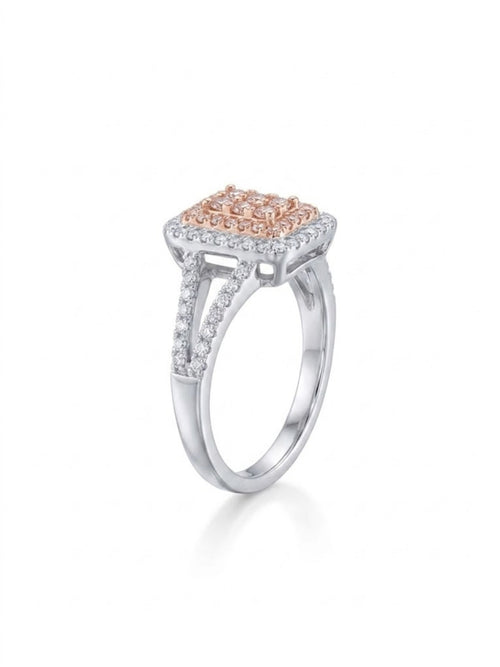925 Silver Dual Tone Crown Ring for Women
