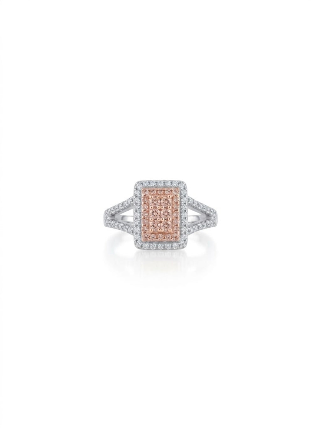 925 Silver Dual Tone Crown Ring for Women