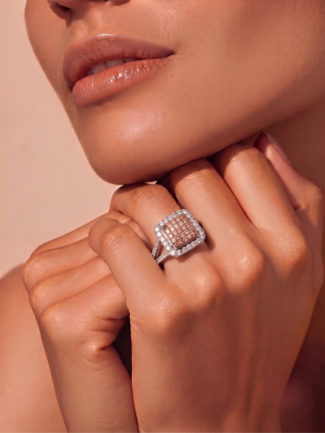 925 Silver Dual Tone Crown Ring for Women