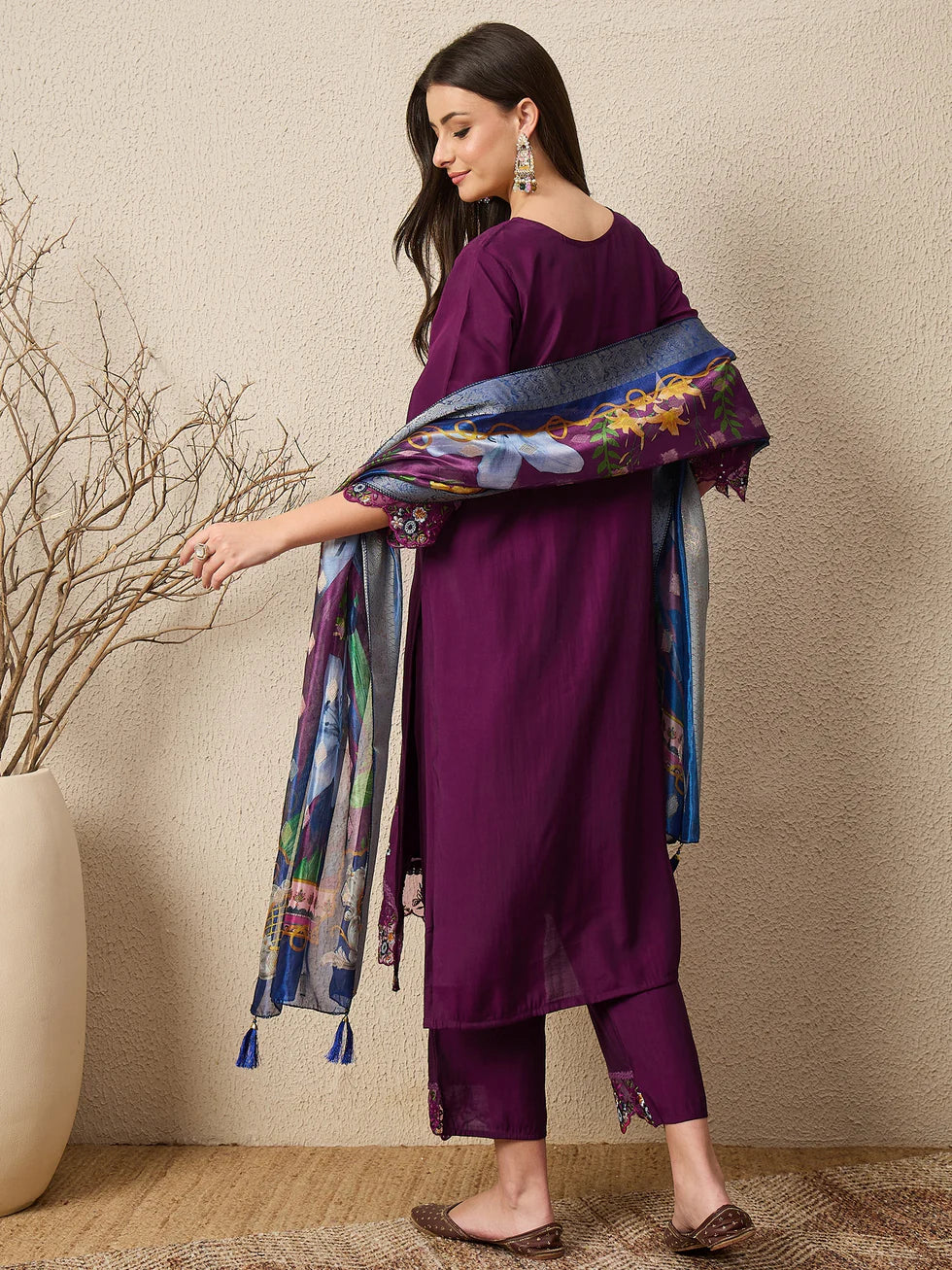 Elara Embroidered Kurta Set