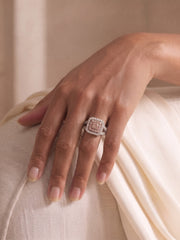 925 Silver Dual Tone Crown Ring for Women