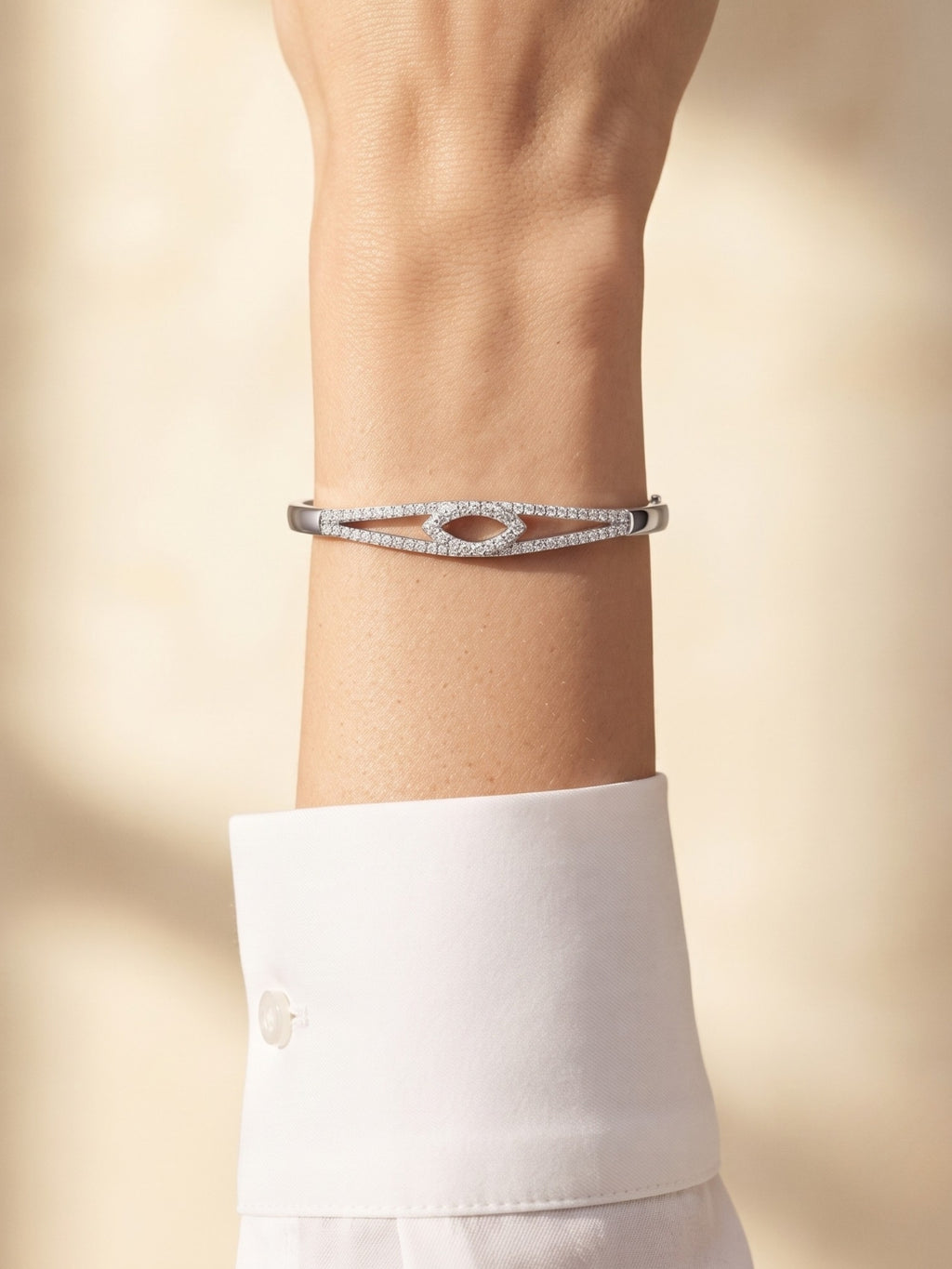 925 Silver Evil Eye Protection Bracelet for Women