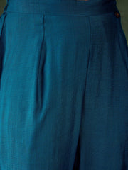Zariya Teal Zari Kurta Set