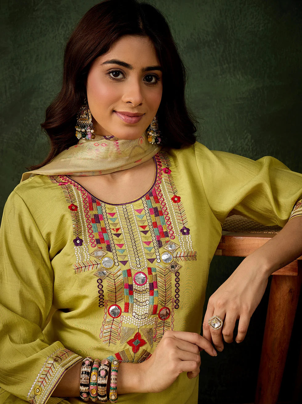 Floral Embroidered Kurta Set