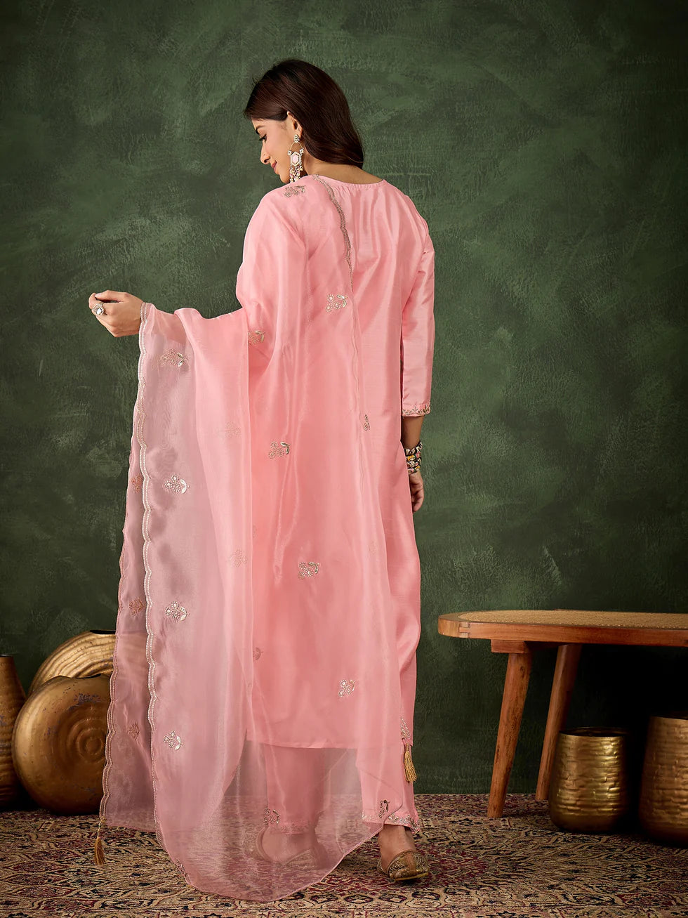 Floral Embroidered Kurta Set