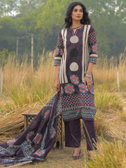 Burgundy Printed Straight Kurta Trousers With Dupatta Set