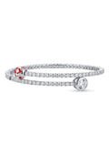 925 Silver Scarlet Charm Wrap Bracelet for Women