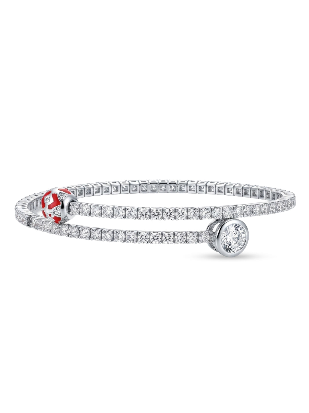 925 Silver Scarlet Charm Wrap Bracelet for Women