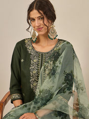 Olive Meher Embroidered Festive Set