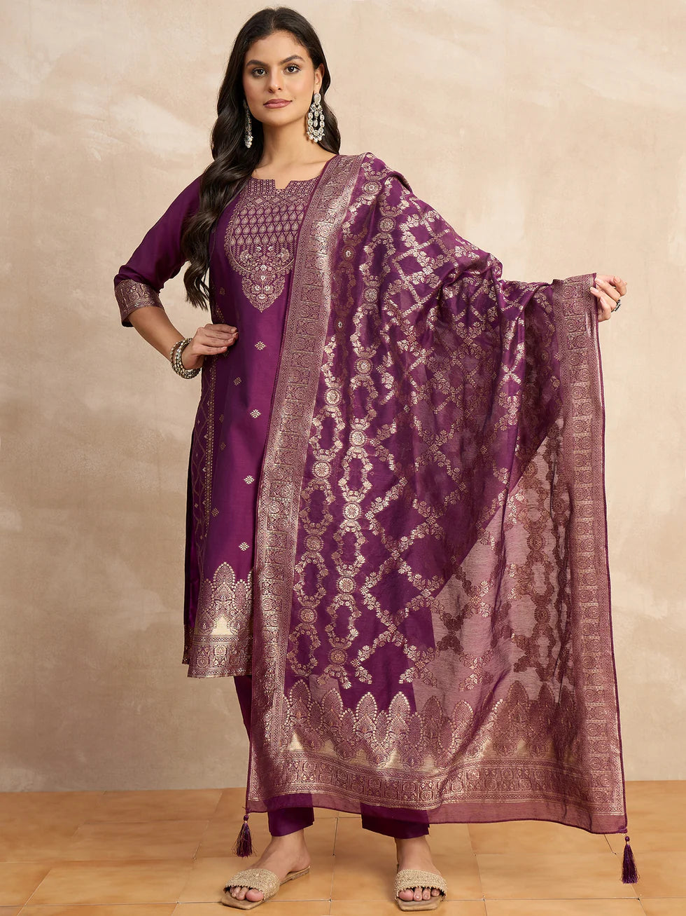 Vaanya Banarasi Kurta Set