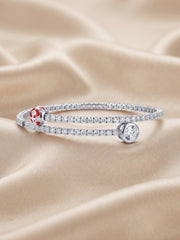 925 Silver Scarlet Charm Wrap Bracelet for Women