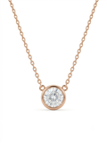 925 Sterling Silver Radiant Luxe Solitaire Necklace for Women