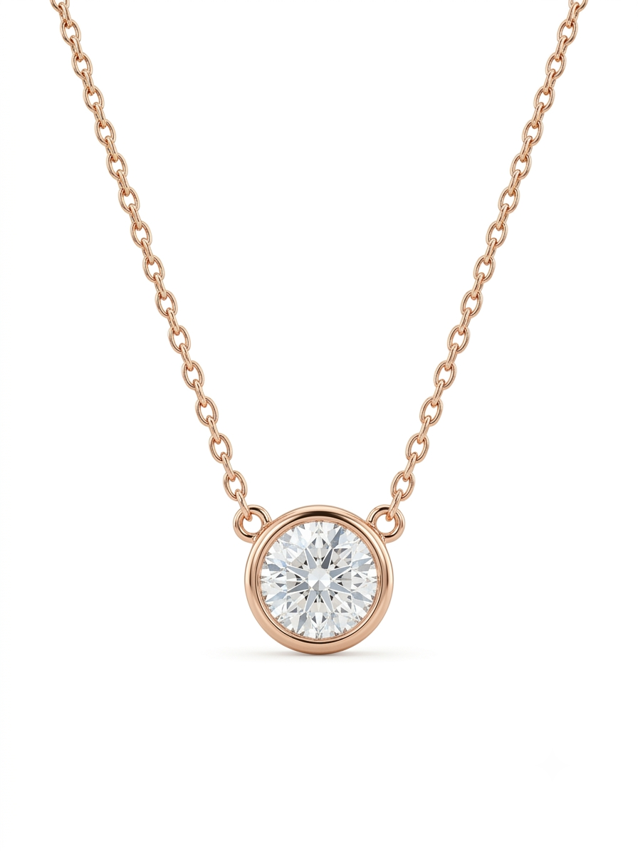 925 Sterling Silver Radiant Luxe Solitaire Necklace for Women