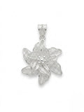 925 Sterling Silver Snow Blossom Filigree Pendant For Women