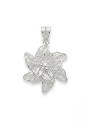 925 Sterling Silver Snow Blossom Filigree Pendant For Women
