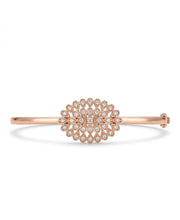 92.5 Sterling Silver Radiant Blossom Bracelet for Women