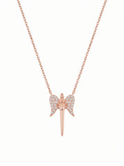925 Sterling Silver Divine Guardian Angel Charm Necklace for Women