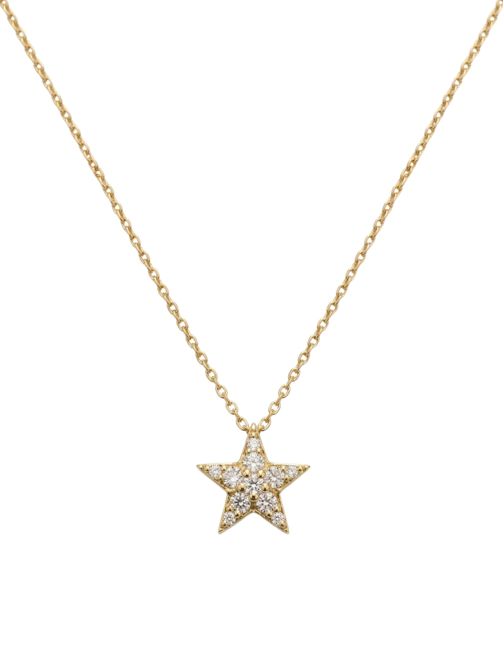 925 Sterling Silver Golden Celestial Star Necklace for Women