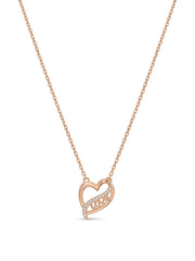 925 Sterling Silver Love Heart Pendant Necklace for Women