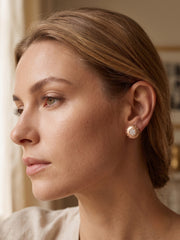 925 Silver Rose Gold Hexa Spark Stud Earrings for Women
