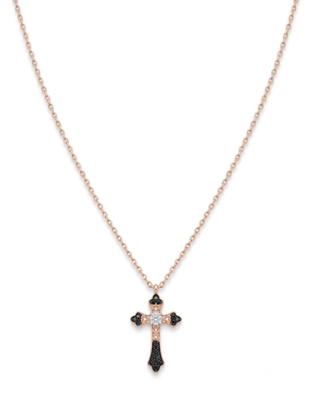 925 Sterling Silver Heritage Faith Cross Necklace for Women