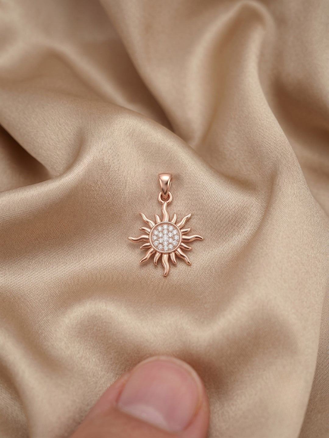 925 Sterling Silver Radiant Sunburst Pendant Set with Earrings