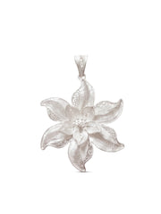 925 Sterling Silver Floral Windmill Filigree Pendant For Women