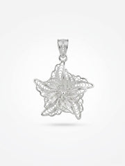 925 Sterling Silver Twilight Star Filigree Pendant For Women