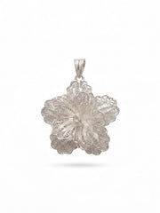 925 Sterling Silver Lily Filigree Pendant For Women