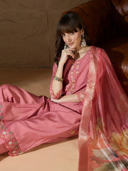 Zaria Floral Silk Kurta Set