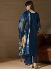 Zaria Floral Silk Kurta Set