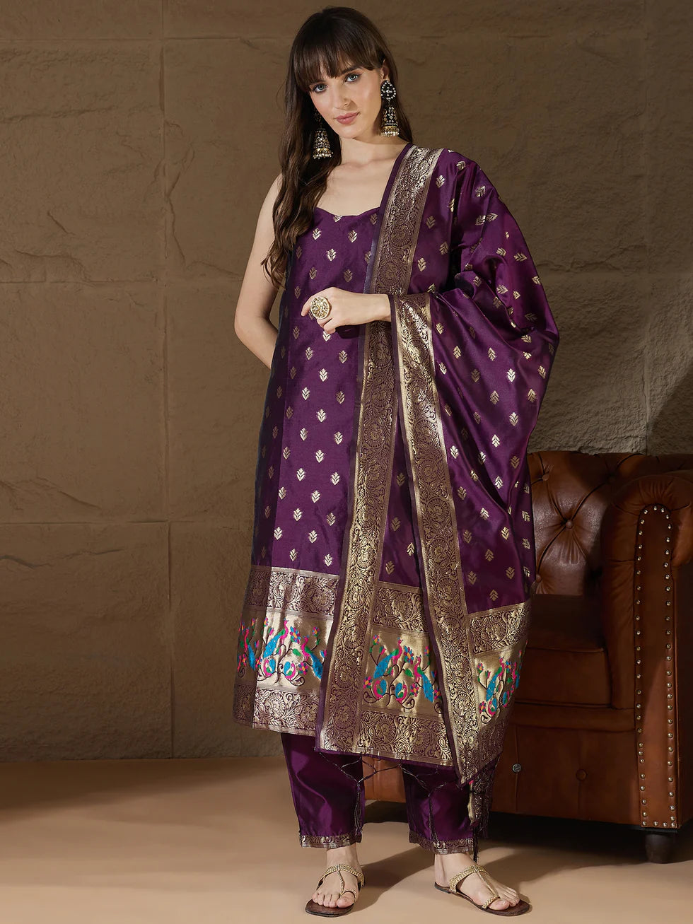 Mayuri Silk Blend Kurta Set