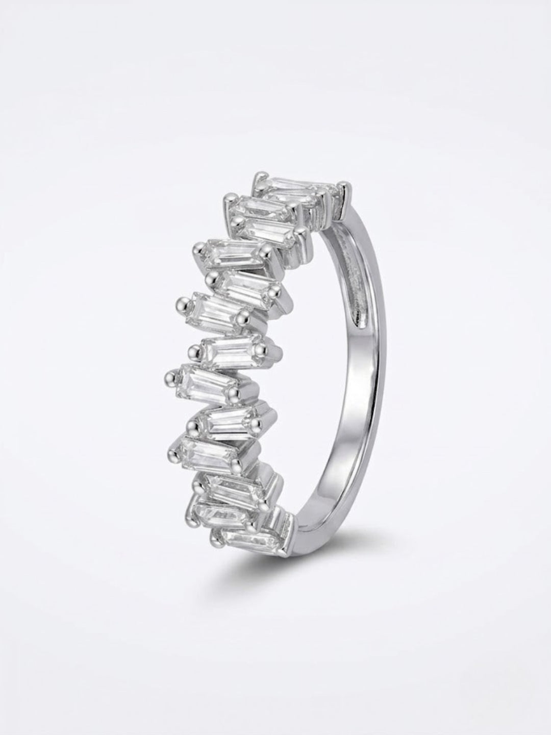 925 Silver Baguette Luxe Band Ring for Women