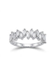 925 Silver Baguette Luxe Band Ring for Women