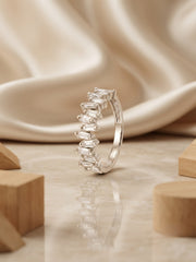 925 Silver Baguette Luxe Band Ring for Women