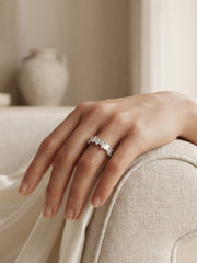 925 Silver Baguette Luxe Band Ring for Women
