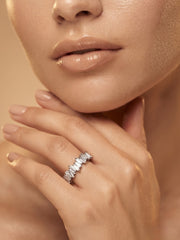 925 Silver Baguette Luxe Band Ring for Women