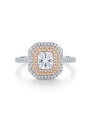 925 Silver Princess Halo Elegance Ring for Women