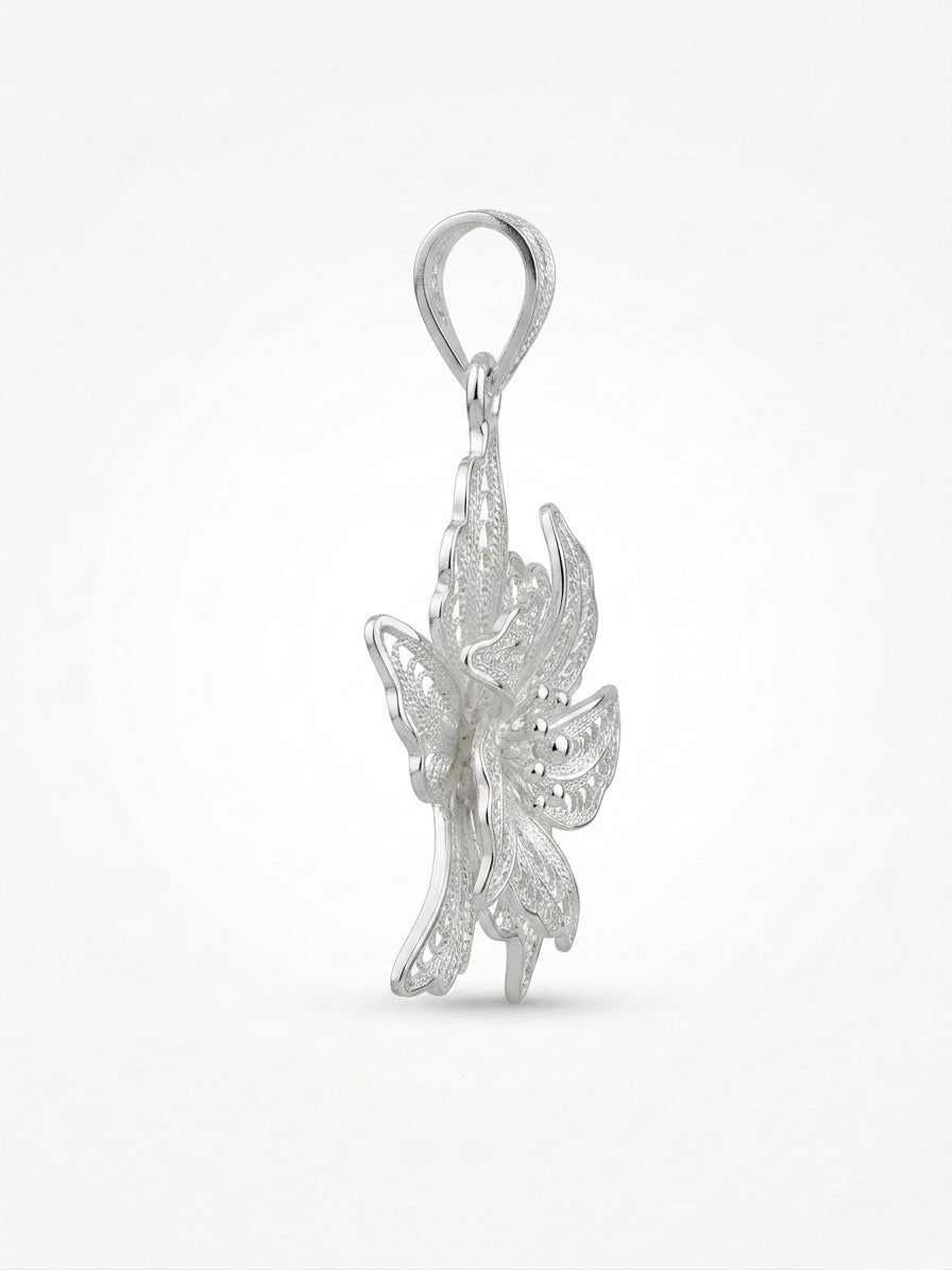 925 Sterling Silver Twilight Star Filigree Pendant For Women