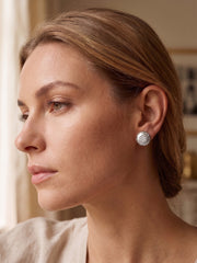 925 Silver Hexa Spark Stud Earrings for Women